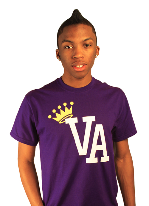 King of Virginia Mens Tee Shirt by AiReal Apparel in Purple